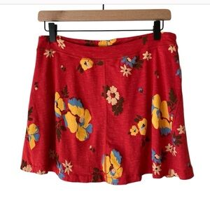 Toad & Co Seleena Skort Winterberry Floral Print Size M